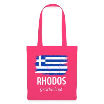 Rhodes - Sac en tissu - rose azalée - Devant
