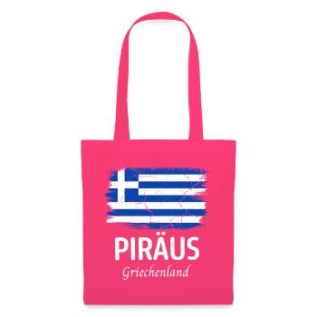 Pirée - Sac en tissu - rose azalée - Devant