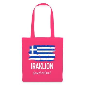 Iraklion - Sac en tissu - rose azalée - Devant