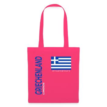 Lindos - Sac en tissu - rose azalée - Devant