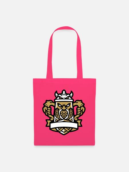 Bierkrieger Maskottchen Wappen - Stoffbeutel - Azalea