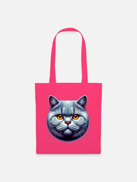 Britische Kurzhaarkatze - Stoffbeutel - Azalea