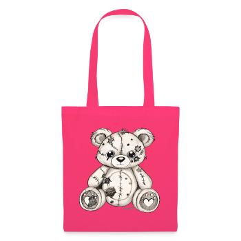  Teddybär Original Zeichnung  - Stoffbeutel - Azalea - Vorne