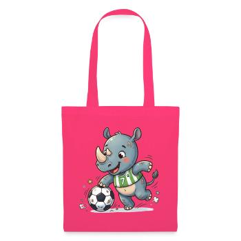 Rhino Fußballheld im Grün - Stoffbeutel - Azalea - Vorne
