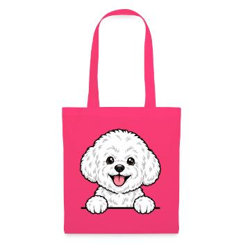 Bichon Frise - Stoffbeutel - Azalea - Vorne