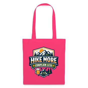 Hike More Complain Less Mountain Tee - Stoffbeutel - Azalea - Vorne
