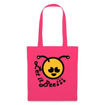 Let it bee happy emoticon - Tote Bag - azalea - Front