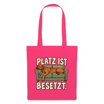 Ridgeback auf dem Sofa – Platz ist besetzt - Stoffbeutel - Azalea - Vorne