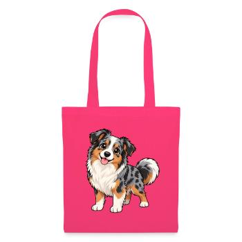 Australian Shepherd Kawaii Style – Süßer Hund - Stoffbeutel - Azalea - Vorne