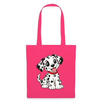 Dalmatiner Kawaii Style – Süßer gepunkteter Hund - Stoffbeutel - Azalea - Vorne