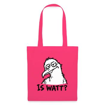 IS WATT? – Misstrauische Möwe - Stoffbeutel - Azalea - Vorne