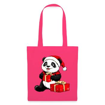 Pandas Weihnachten - Stoffbeutel - Azalea - Vorne
