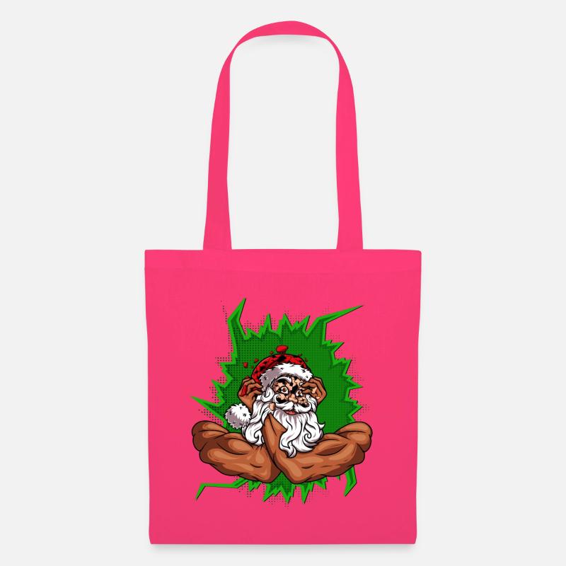 Weihnachtsmann mit Arme - Stoffbeutel - Azalea