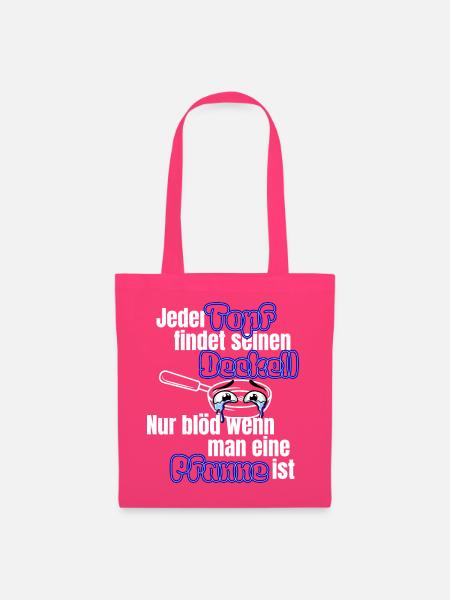 Jeder Topf findet Deckel – Fun Pfanne - Stoffbeutel - Azalea
