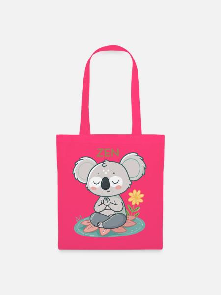 Zen-Koala auf Lotus - Stoffbeutel - Azalea