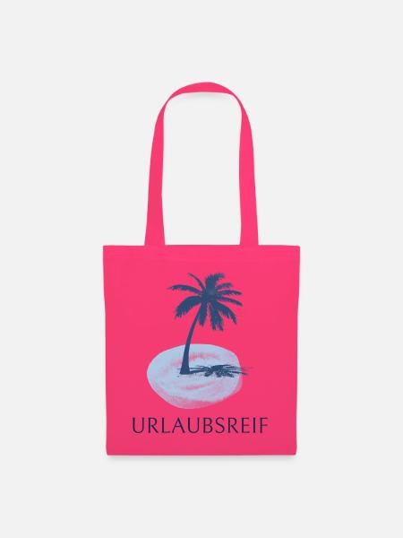 Palmeninsel Urlaubsdesign - Urlaubsreif - Stoffbeutel - Azalea
