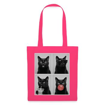 Katzen schwarze Katze - Stoffbeutel - Azalea - Vorne