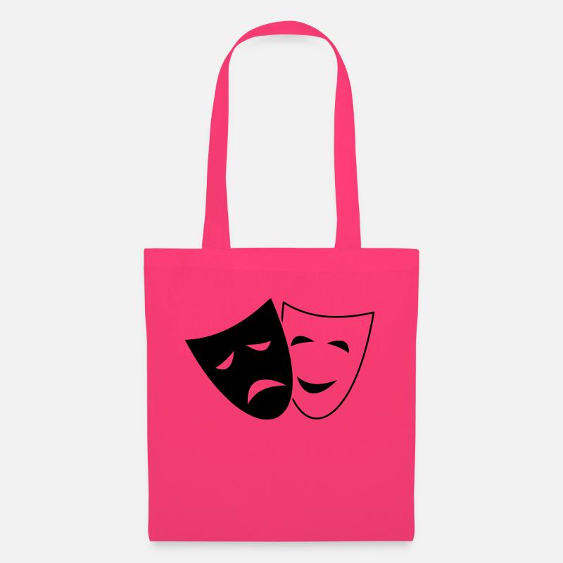 Comedy Theater Masken Idee Geschenk lustig traurig - Stoffbeutel - Azalea