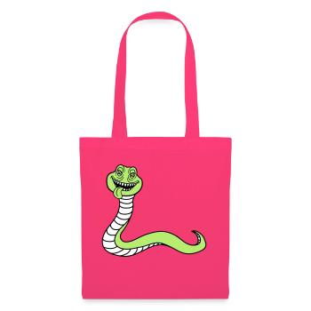 tête de serpent monstre boese dangereux la - Sac en tissu - rose azalée - Devant