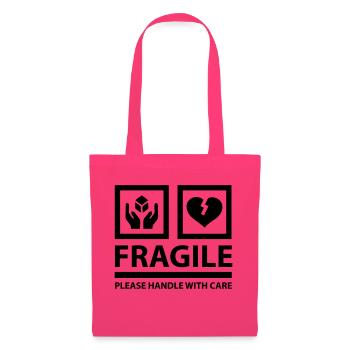 FRAGILE - Please Handle With Care (Sign) - Tote Bag - azalea - Front