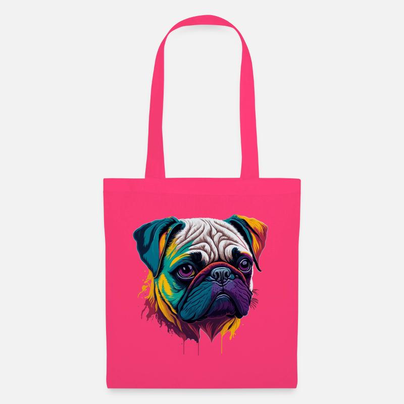 Mops - Stoffbeutel - Azalea