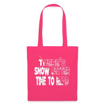 J’aime les livres anniversaire cadeau idée Art Animal amour - Sac en tissu - rose azalée - Devant