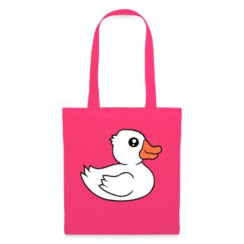 Canard Baignades Lac Rivière Eau Mer Vacances Plaisir - Sac en tissu - rose azalée - Devant