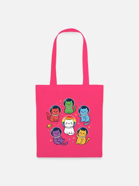 Pride-Monat LGBT – Rainbow Space Cats - Stoffbeutel - Azalea