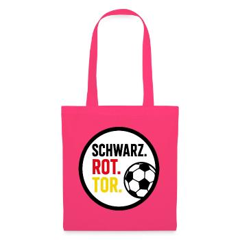Schwarz Rot Tor Deutschland Fußball Fan - Stoffbeutel - Azalea - Vorne