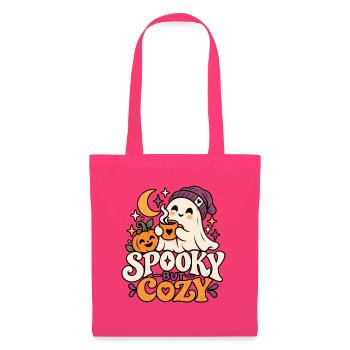 Spooky but Cozy Niedliches Halloween Geist Design - Stoffbeutel - Azalea - Vorne