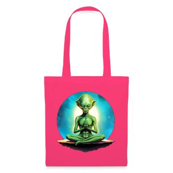 Aliens Yoga / Yogi Alien - Stoffbeutel - Azalea - Vorne