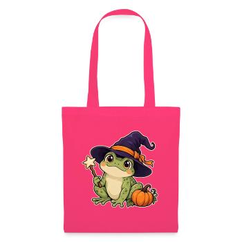 Frosch mit Hexenhut - Stoffbeutel - Azalea - Vorne