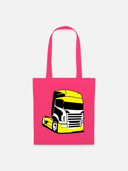 Gelber Lkw Pop-Art - Stoffbeutel - Azalea