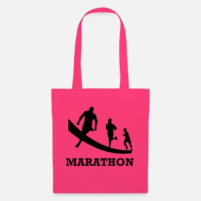 Running Joggen Marathon - Stoffbeutel - Azalea