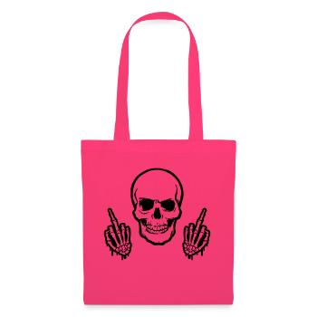 Majeur crâne - Sac en tissu - rose azalée - Devant
