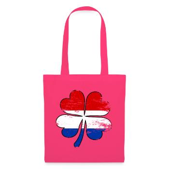Holland Flagge Kleeblatt used - Stoffbeutel - Azalea - Vorne