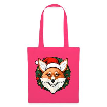 Fuchs Weihnachtsmann - Stoffbeutel - Azalea - Vorne