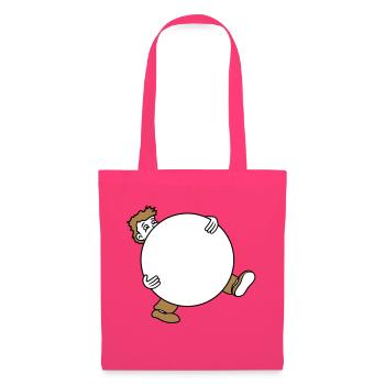 ball ball carry hauling big heavy man figu - Tote Bag - azalea - Front