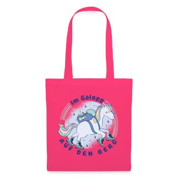 Einhorn - Im Galopp auf den Berg -Wandern mit Kids - Stoffbeutel - Azalea - Vorne