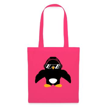 Penguin Bodybuilder Lunettes de soleil Casque Muscles - Sac en tissu - rose azalée - Devant