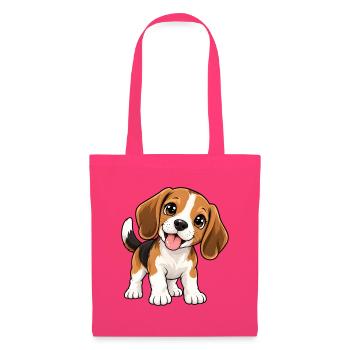 Beagle Kawaii Style – Süßer Spürhund - Stoffbeutel - Azalea - Vorne
