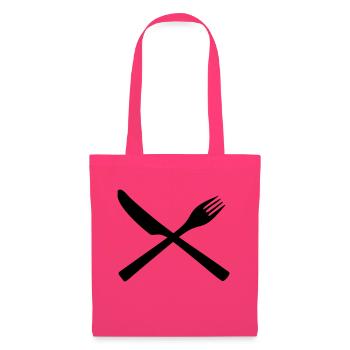 Koch - Besteck - Messer - Gabel - Stoffbeutel - Azalea - Vorne