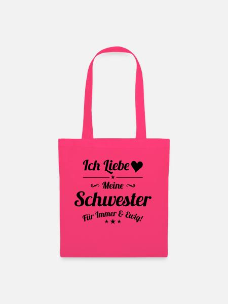 ich liebe meine Schwester - Stoffbeutel - Azalea