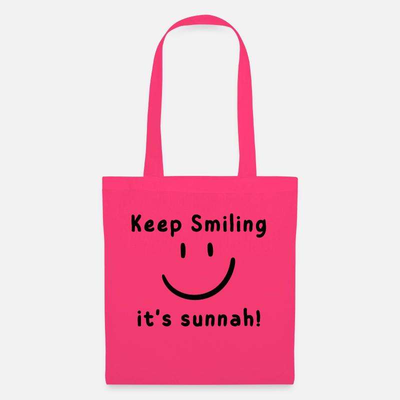 Keep Smiling it's Sunnah! - Stoffbeutel - Azalea