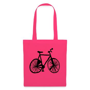 Fahrrad Gekritzel Fahrräder Radfahren Vektor 7 - Stoffbeutel - Azalea - Vorne
