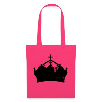 Symbole de la couronne Vecteur d’amour roi et reine 7 - Sac en tissu - rose azalée - Devant