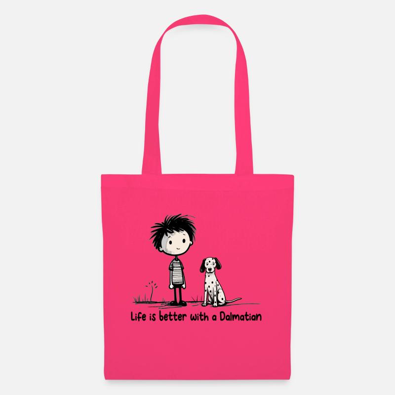 Lustiges Dalmatiner Design mit Spruch - Stoffbeutel - Azalea