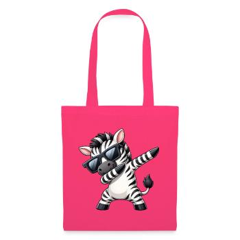 Zebra Dab Cool Sommer Cartoon - Stoffbeutel - Azalea - Vorne