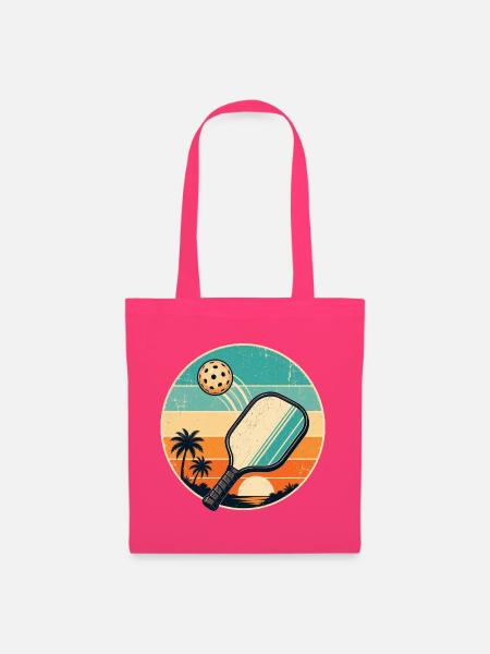 Retro Strand Paddel Sticker - Stoffbeutel - Azalea