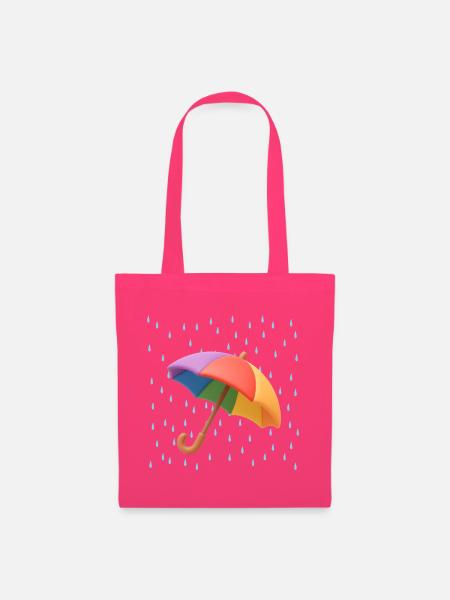 Regenbogen Regenschirm im Regen - Stoffbeutel - Azalea